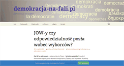 Desktop Screenshot of demokracja-na-fali.pl