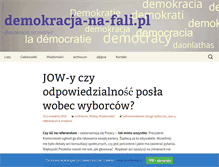 Tablet Screenshot of demokracja-na-fali.pl